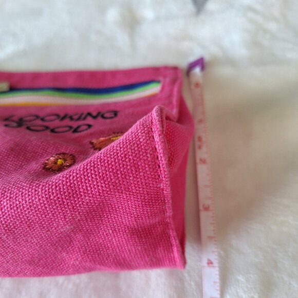 Bath & Body Works Canvas Cosmetic Bag "Looking Good" Floral Embroidered - Picture 5 of 7